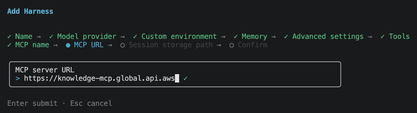 MCP server URL prompt with https://knowledge-mcp.global.api.aws