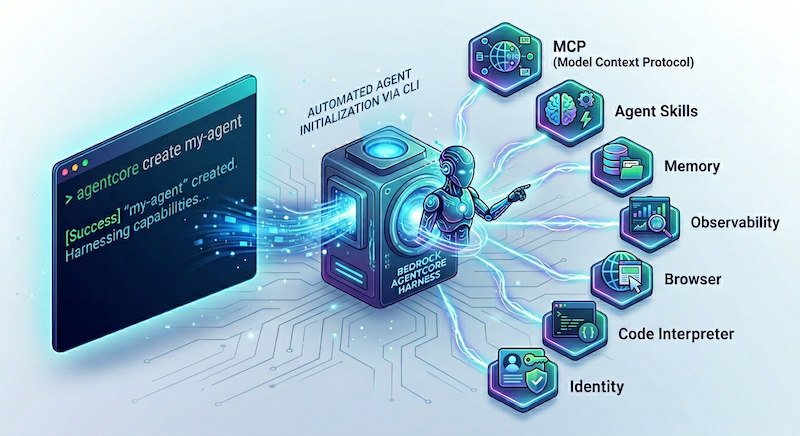 AWS Bedrock AgentCore Managed Harness hero image