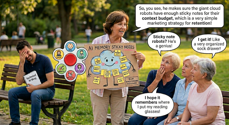 Illustration for the "Explain Like I Am..." TLDR feature